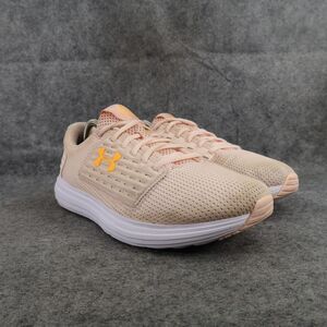 Under Armour Shoes Womens 10 Athletic Trainers UA Surge SE Running Sports Peach